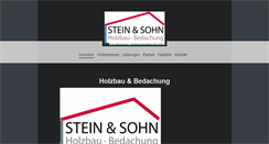 Desktop Screenshot of holzbau-stein.de