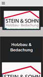 Mobile Screenshot of holzbau-stein.de